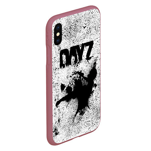 Чехол iPhone XS Max матовый DayZ / 3D-Малиновый – фото 2