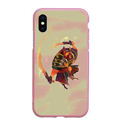 Чехол iPhone XS Max матовый Ember Dota 2, цвет: 3D-розовый