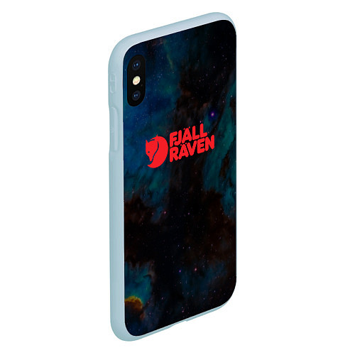 Чехол iPhone XS Max матовый Fjall Raven Дизайнерская / 3D-Голубой – фото 2