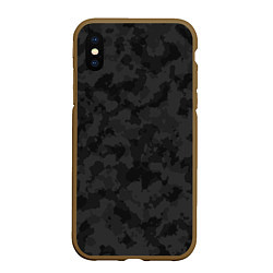 Чехол iPhone XS Max матовый СПЕЦ КАМУФЛЯЖ, цвет: 3D-коричневый