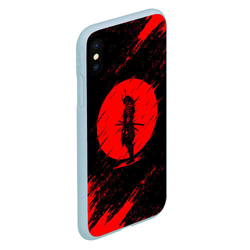 Чехол iPhone XS Max матовый САМУРАИ SAMURAI / 3D-Голубой – фото 2