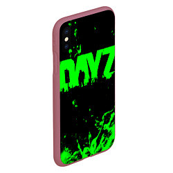 Чехол iPhone XS Max матовый Dayz, цвет: 3D-малиновый — фото 2