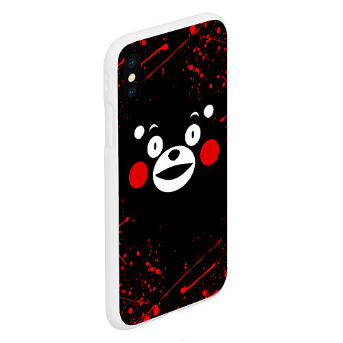 Чехол iPhone XS Max матовый KUMAMON КУМАМОН / 3D-Белый – фото 2