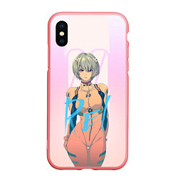 Чехол iPhone XS Max матовый Rei Ayanami, цвет: 3D-баблгам