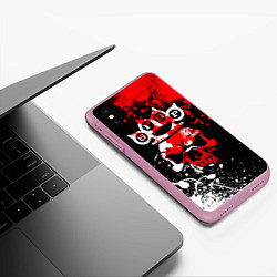 Чехол iPhone XS Max матовый Five Finger Death Punch 8, цвет: 3D-розовый — фото 2