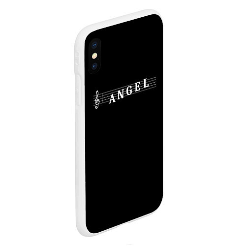 Чехол iPhone XS Max матовый Angel / 3D-Белый – фото 2