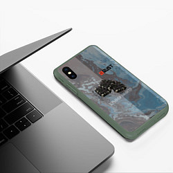 Чехол iPhone XS Max матовый Rust Взрыв С4 Раст, цвет: 3D-темно-зеленый — фото 2