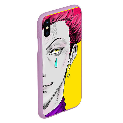 Чехол iPhone XS Max матовый Hunter x Hunter Хисока / 3D-Сиреневый – фото 2