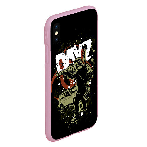 Чехол iPhone XS Max матовый DayZ / 3D-Розовый – фото 2