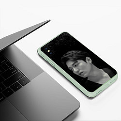 Чехол iPhone XS Max матовый Ли Мин Хо Lee Min Ho, цвет: 3D-салатовый — фото 2