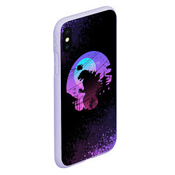 Чехол iPhone XS Max матовый GODZILLA ГОДЗИЛЛА, цвет: 3D-светло-сиреневый — фото 2