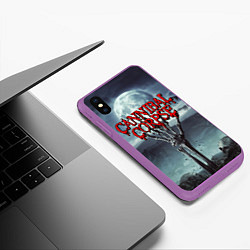 Чехол iPhone XS Max матовый CANNIBAL CORPSE, цвет: 3D-фиолетовый — фото 2