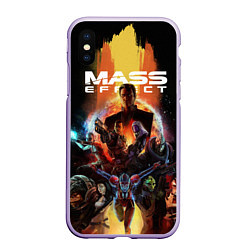 Чехол iPhone XS Max матовый Mass effect