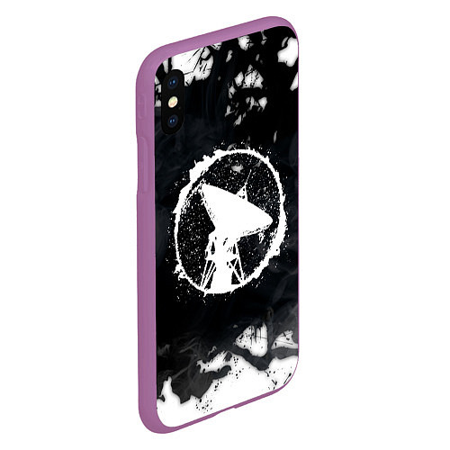 Чехол iPhone XS Max матовый ГРОТ / 3D-Фиолетовый – фото 2