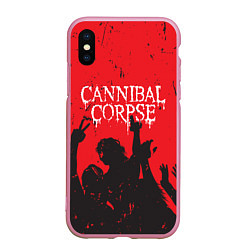 Чехол iPhone XS Max матовый Cannibal Corpse Труп Каннибала Z, цвет: 3D-розовый