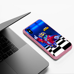 Чехол iPhone XS Max матовый STU СТУ Brawl Stars, цвет: 3D-малиновый — фото 2