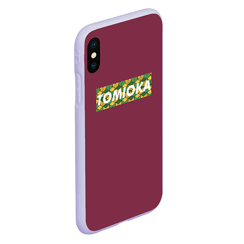 Чехол iPhone XS Max матовый ТОМИОКА TOMIOKA / 3D-Светло-сиреневый – фото 2