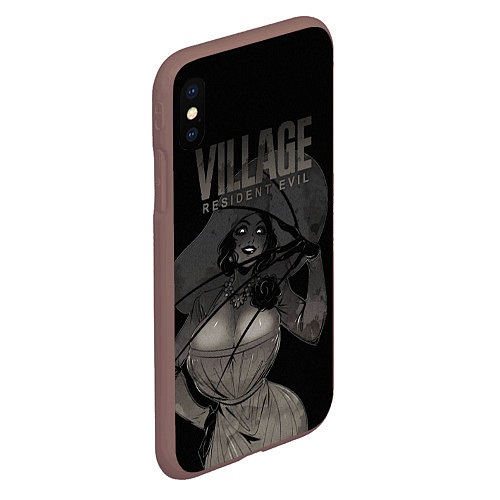 Чехол iPhone XS Max матовый VILLAGE resident evil / 3D-Коричневый – фото 2