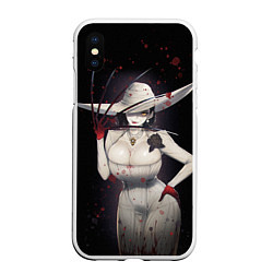 Чехол iPhone XS Max матовый Леди Димитреску, цвет: 3D-белый