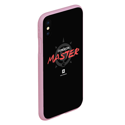 Чехол iPhone XS Max матовый Dungeon Master / 3D-Розовый – фото 2