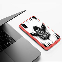 Чехол iPhone XS Max матовый DEATH NOTE ТЕТРАДЬ СМЕРТИ, цвет: 3D-красный — фото 2