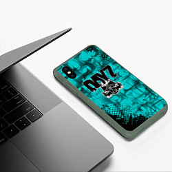 Чехол iPhone XS Max матовый DayZ Standalone, цвет: 3D-темно-зеленый — фото 2