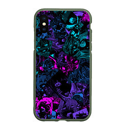 Чехол iPhone XS Max матовый Neon Ahegao