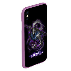 Чехол iPhone XS Max матовый Dark souls Abyss walker, цвет: 3D-фиолетовый — фото 2