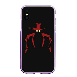 Чехол iPhone XS Max матовый Alucard, цвет: 3D-сиреневый