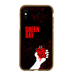 Чехол iPhone XS Max матовый Green day