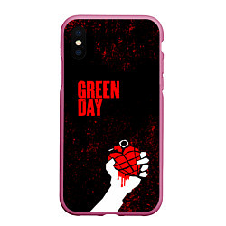 Чехол iPhone XS Max матовый Green day