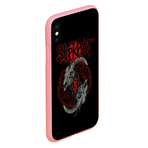 Чехол iPhone XS Max матовый Slipknot Черепа / 3D-Баблгам – фото 2