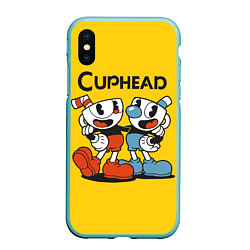 Чехол iPhone XS Max матовый CUPHEAD, цвет: 3D-мятный