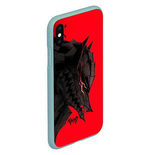 Чехол iPhone XS Max матовый BERSERK БЕРСЕРК / 3D-Мятный – фото 2