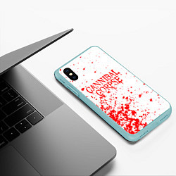 Чехол iPhone XS Max матовый Cannibal corpse, цвет: 3D-мятный — фото 2