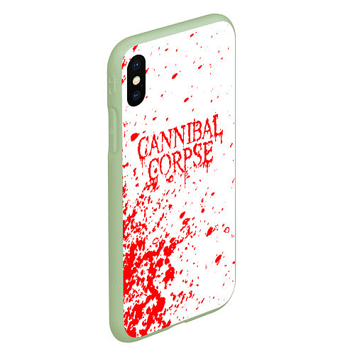 Чехол iPhone XS Max матовый Cannibal corpse / 3D-Салатовый – фото 2