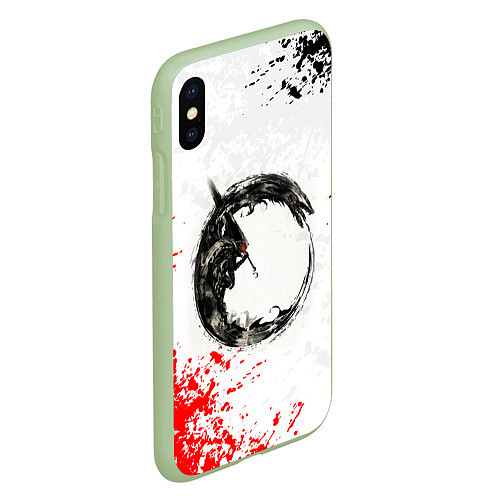 Чехол iPhone XS Max матовый BERSERK БЕРСЕРК / 3D-Салатовый – фото 2