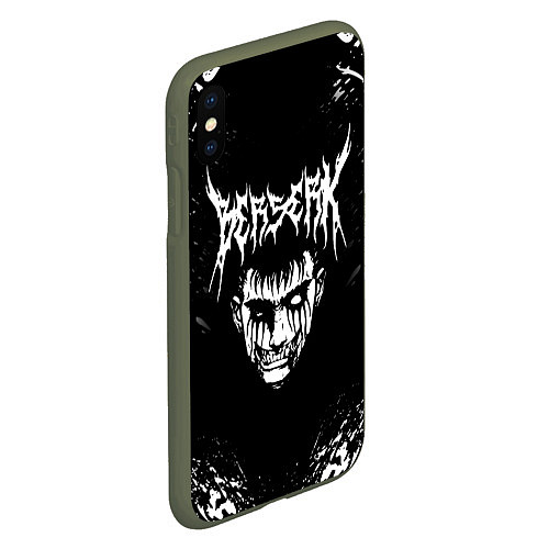 Чехол iPhone XS Max матовый BERSERK БЕРСЕРК / 3D-Темно-зеленый – фото 2