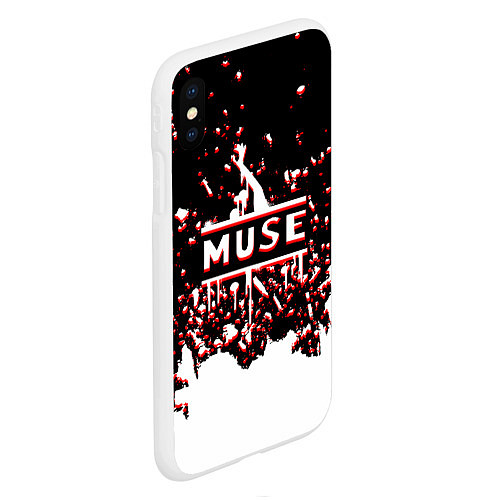 Чехол iPhone XS Max матовый Muse / 3D-Белый – фото 2