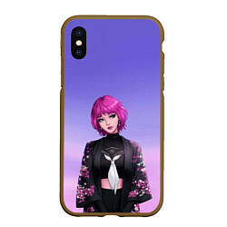 Чехол iPhone XS Max матовый ANIME GIRL