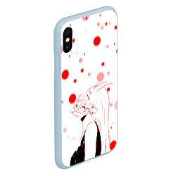 Чехол iPhone XS Max матовый AHEGAO KAGUYA, цвет: 3D-голубой — фото 2