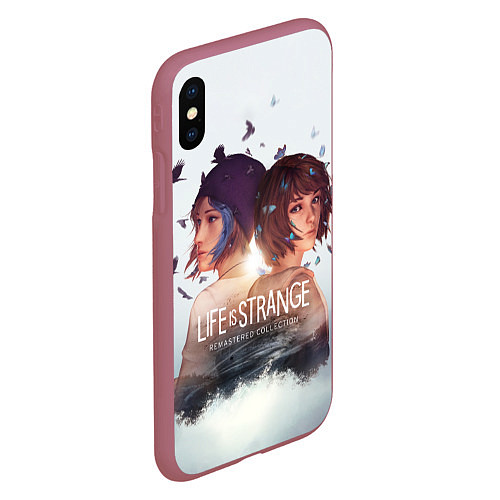 Чехол iPhone XS Max матовый Life is strange Remaster / 3D-Малиновый – фото 2