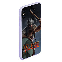 Чехол iPhone XS Max матовый Viking Valheim, цвет: 3D-светло-сиреневый — фото 2