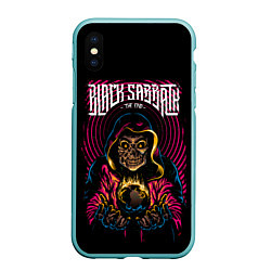 Чехол iPhone XS Max матовый BLACK SABBATH, цвет: 3D-мятный