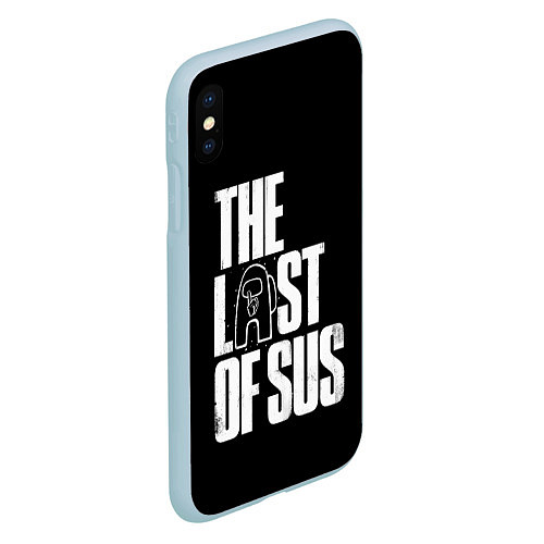 Чехол iPhone XS Max матовый Among Us The Last Of Us / 3D-Голубой – фото 2