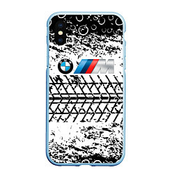 Чехол iPhone XS Max матовый BMW, цвет: 3D-голубой