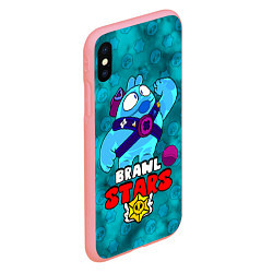 Чехол iPhone XS Max матовый Brawl StarsSqueak, цвет: 3D-баблгам — фото 2