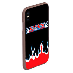 Чехол iPhone XS Max матовый BLEACH FLAME БЛИЧ ПЛАМЯ, цвет: 3D-коричневый — фото 2