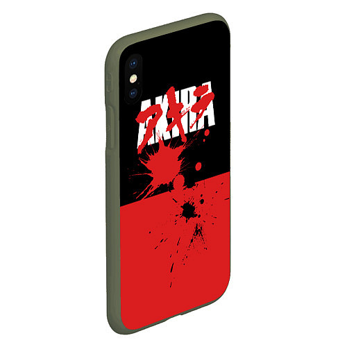 Чехол iPhone XS Max матовый Akira / 3D-Темно-зеленый – фото 2