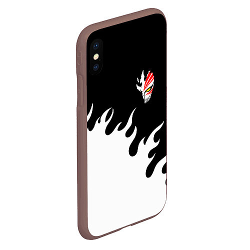 Чехол iPhone XS Max матовый BLEACH FIRE БЛИЧ ОГОНЬ / 3D-Коричневый – фото 2